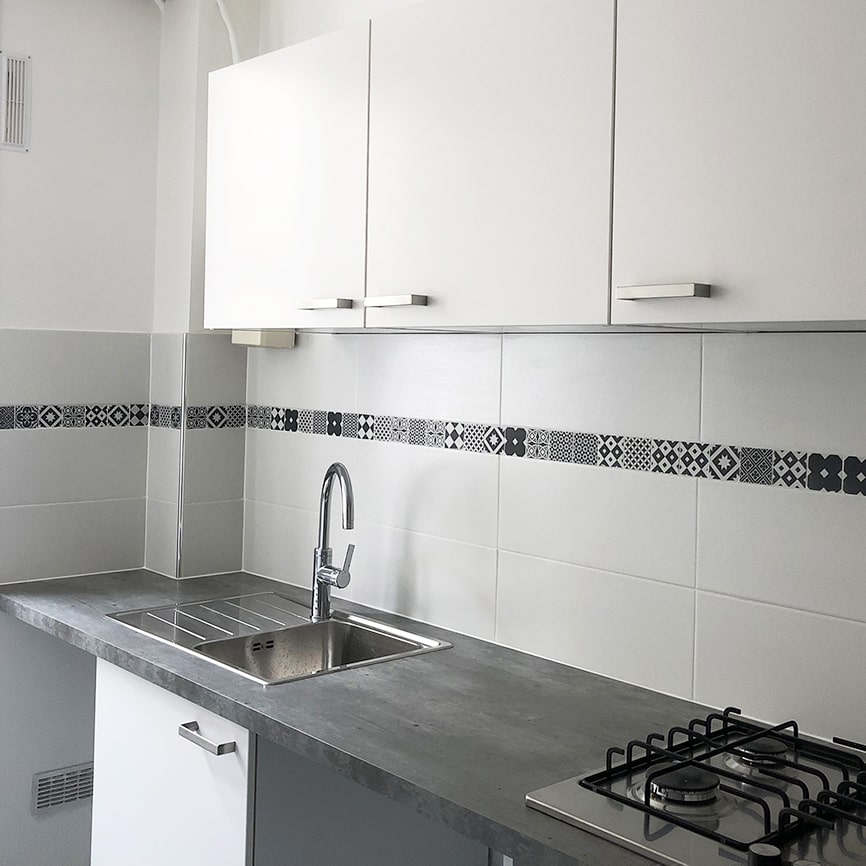 rénovation d'une cuisine rue Duhesme à Paris renovation cuisine